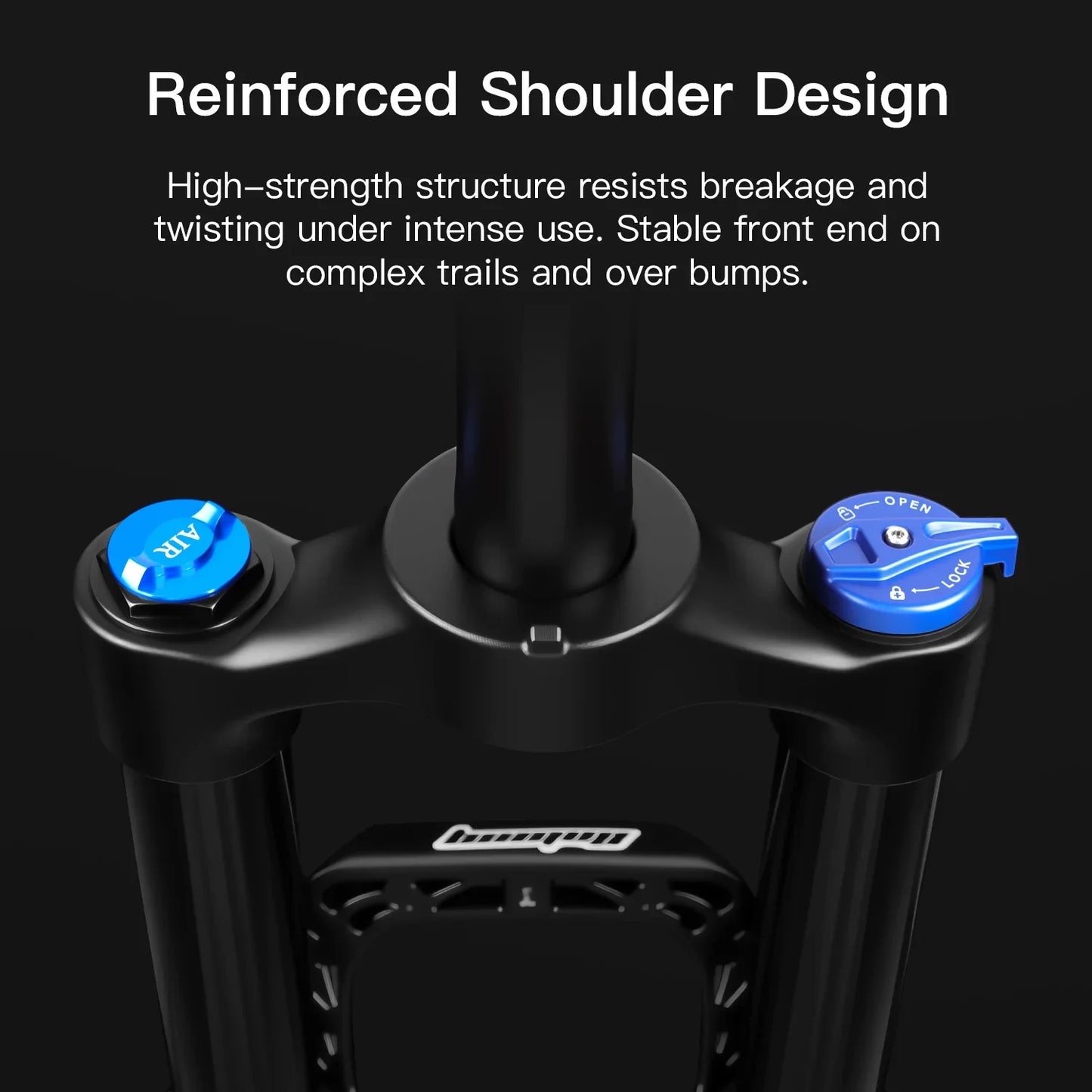 MTB Air Suspension Fork 27.5/29 Inch — 120/140 mm Travel, 34 mm Magnesium Alloy Straight Steerer