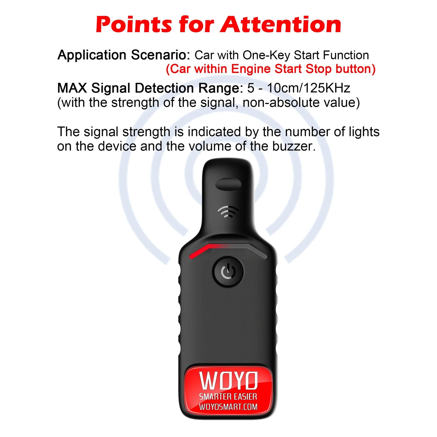 PKE LF Transponder Coil Locator & Keyless Entry LF Antenna Detector — Car Transponder Coil Tester