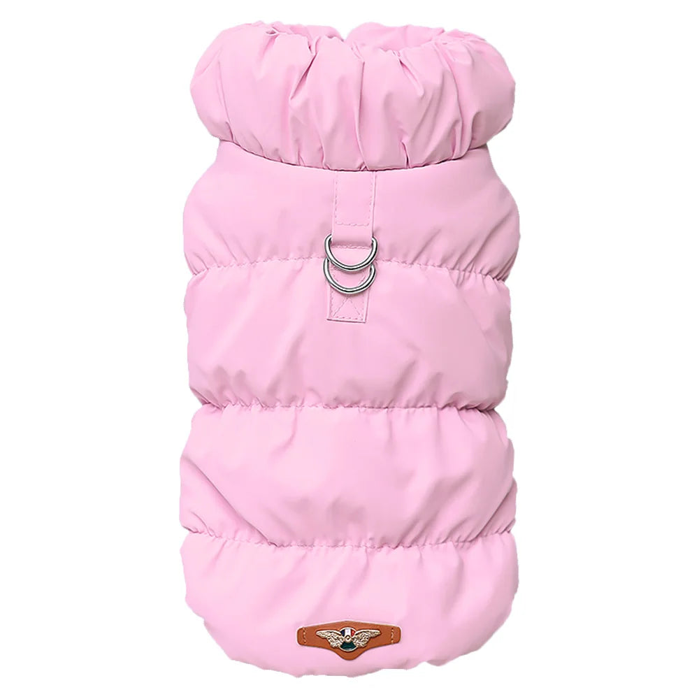 Padded Winter Pet Coat - Warm Windproof Jacket Vest for Small & Medium Dogs and Cats (S/M/L/XL)