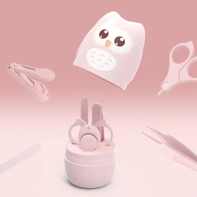 Newborn & Infant Baby Nail Care Kit, Safety Nail Scissors Trimmer Tweezers with Storage Box