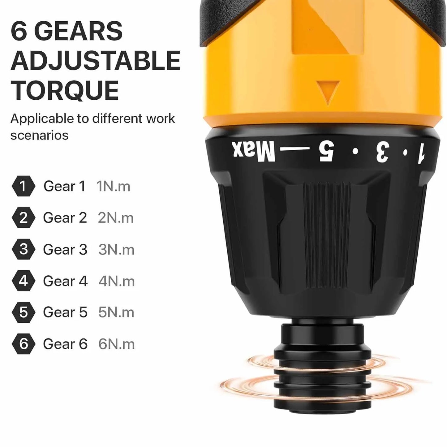 Rechargeable Cordless Electric Screwdriver 2000mAh 3.7V – 6-Speed Portable Torque Screwdriver Set for Home DIY