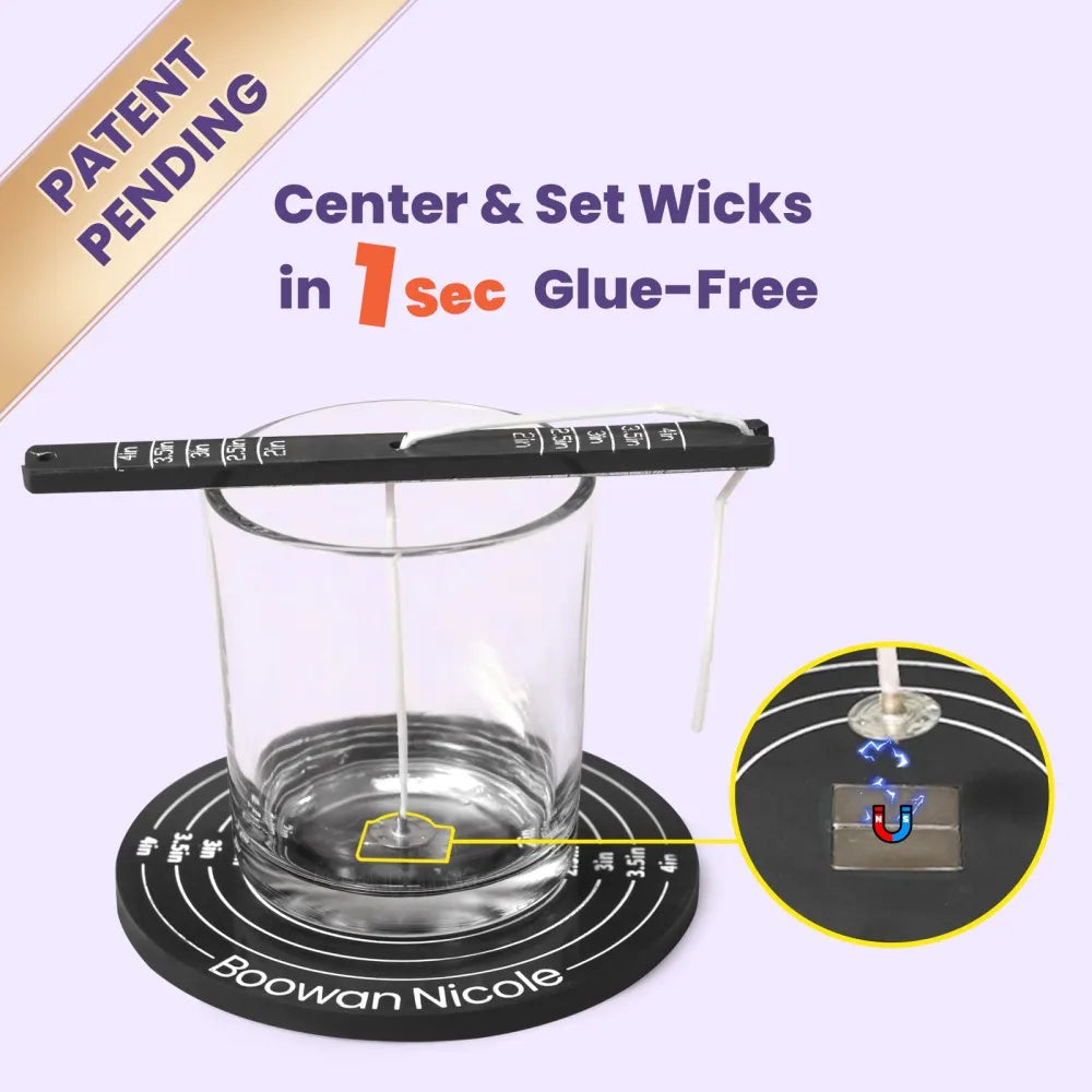 Magnetic Candle Wick Centering Tool – Quick Magnetic Wick Holder for Candle Making