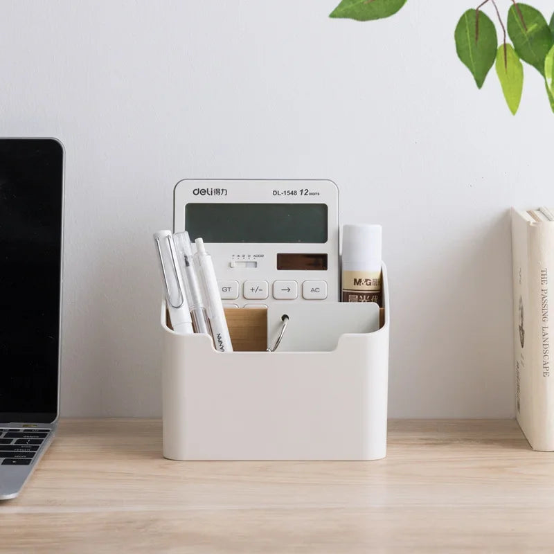Multi-Function Remote & Cosmetic Organizer Box – TV/AC Remote, Tissue Holder, Desktop Storage (5.63 x 3.62 x 4.72 in / 14.3 x 9.2 x 12 cm)