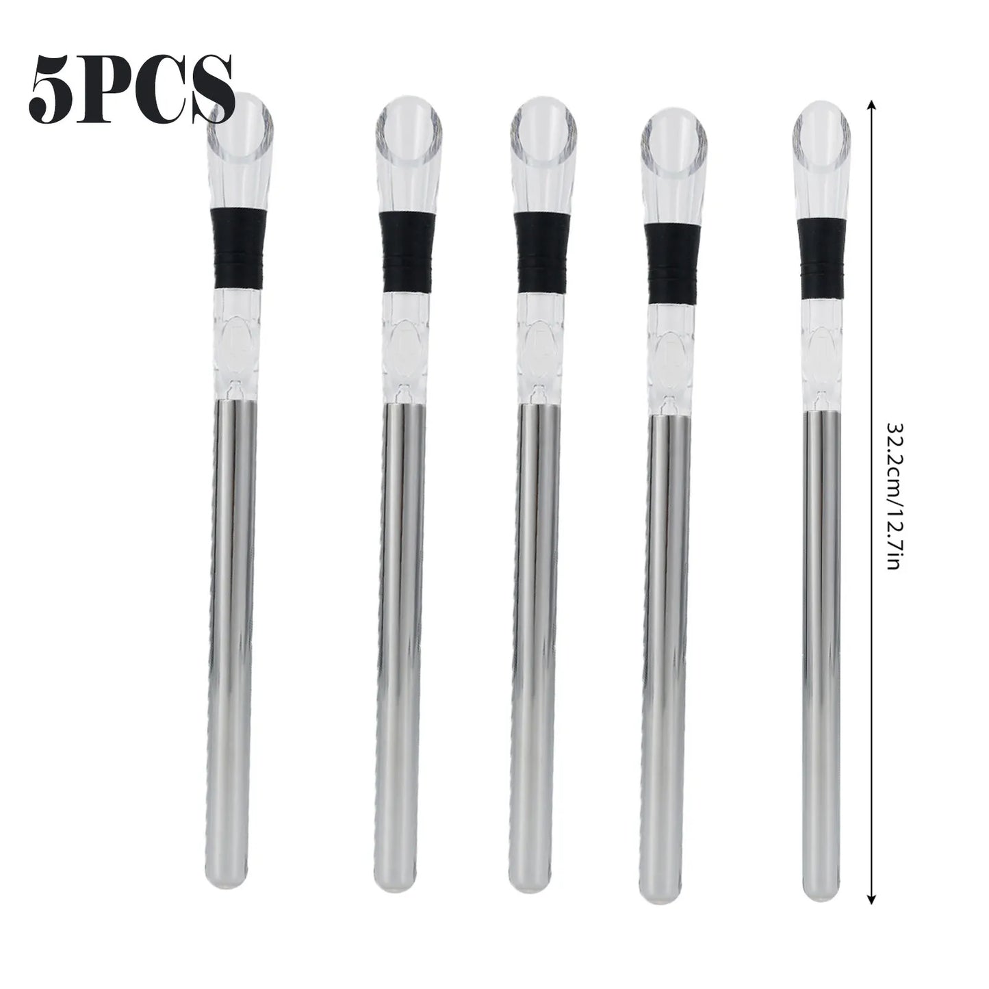 3-in-1 Stainless Steel Wine Chiller Rod 12.7 in (32.2 cm) - Aerator, Pourer & Ice Stick for Wine & Beer
