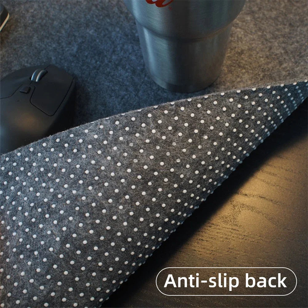 Large Felt Desk Pad - Non-Slip Office & Gaming Mouse Pad, Tabletop Protector, Multiple Sizes 30×23–120×60 cm (11.8×9.1–47.2×23.6 in)