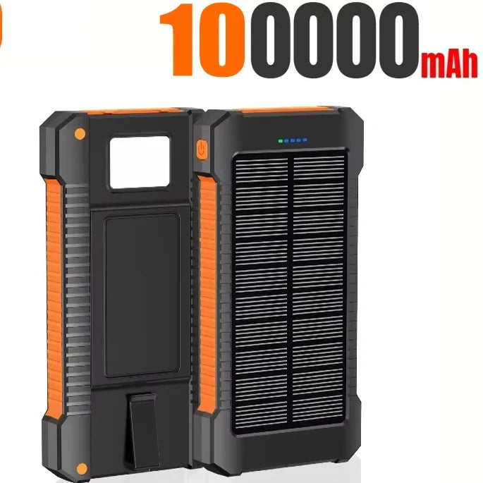 500000mAh Solar Power Bank Fast Charging Portable External Battery for iOS and Android Phones