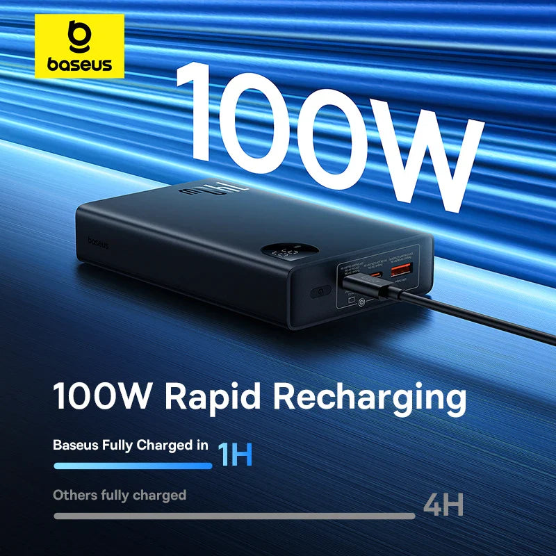 140W 24000mAh Power Bank Portable Fast Charger 3-Port USB-C & USB-A PD for iPhone MacBook Tablet