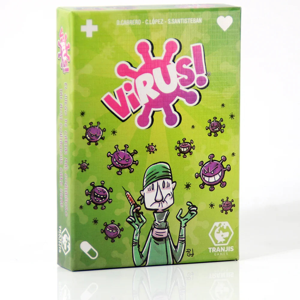 Bilingual Virus Card Game - Spanish & English Party Card Game for Family and Friends (Ages 14+)