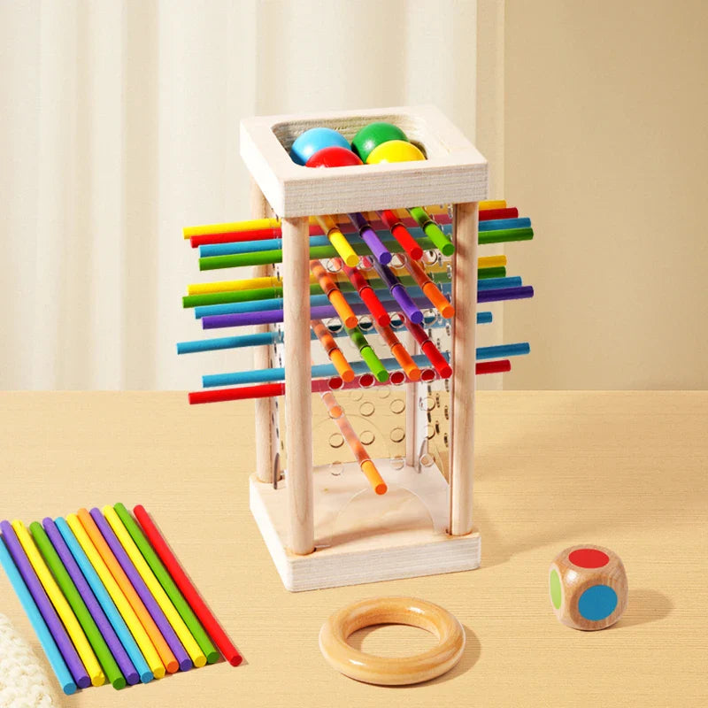 Parent-Child Wooden Stick Battle Puzzle — Two-Player Spatial Thinking Game for Kids Ages 3–12