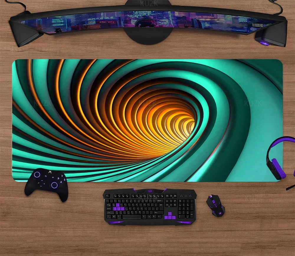 Large Gaming Mouse Pad Desk Mat XL Extended Keyboard & Mouse Pad — 30x80 / 40x90 / 50x100 cm (11.8x31.5, 15.7x35.4, 19.7x39.4 in)