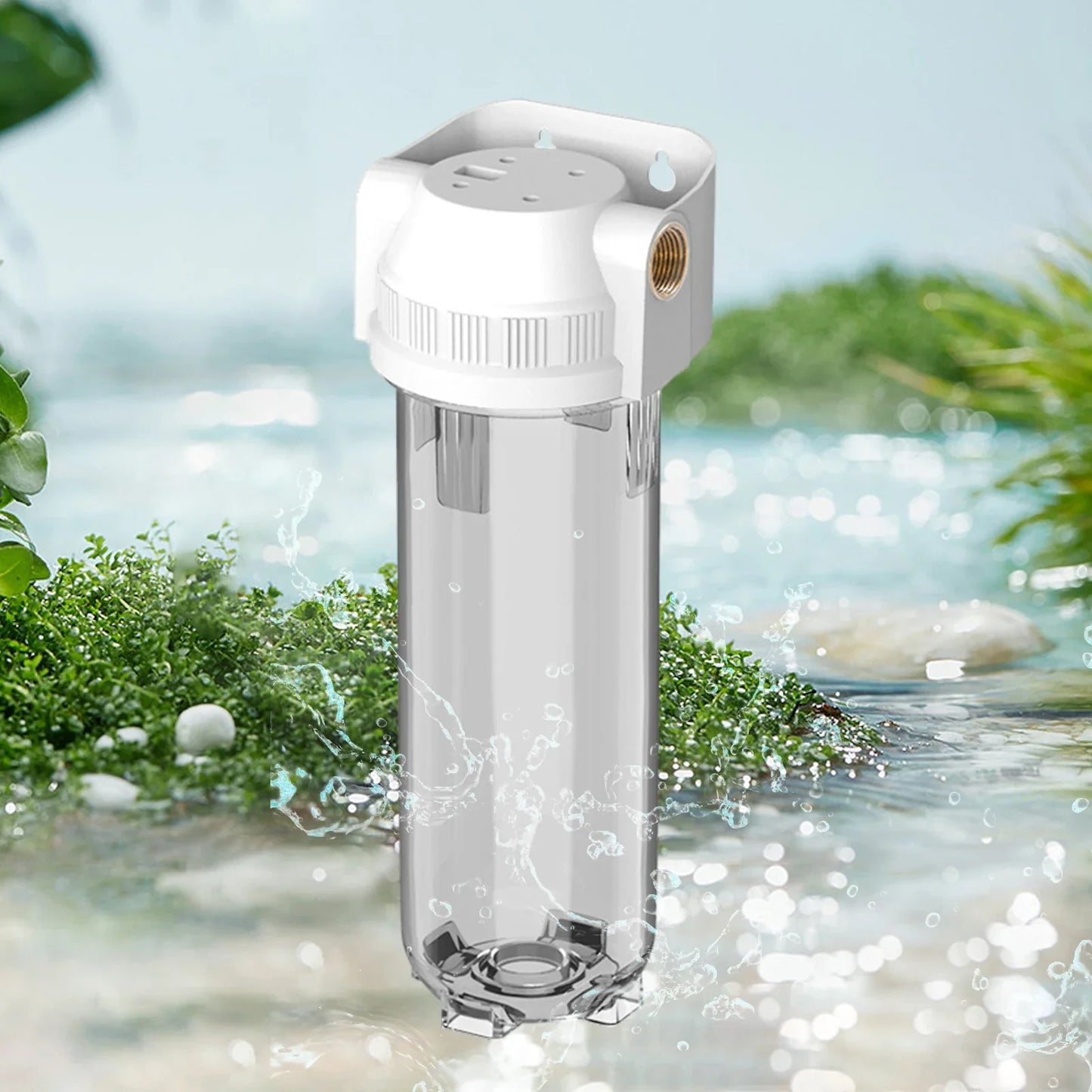 10-Inch (25 cm) Transparent PET Proof Bottle Water Filter Replacement Cartridge for Kitchen Water Purifiers