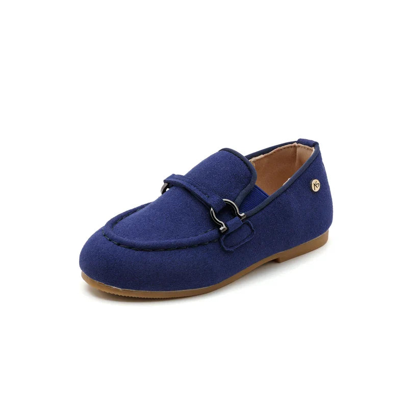 Kids Mary Jane Loafers - Girls & Boys Slip-On Lace School Flats, Black