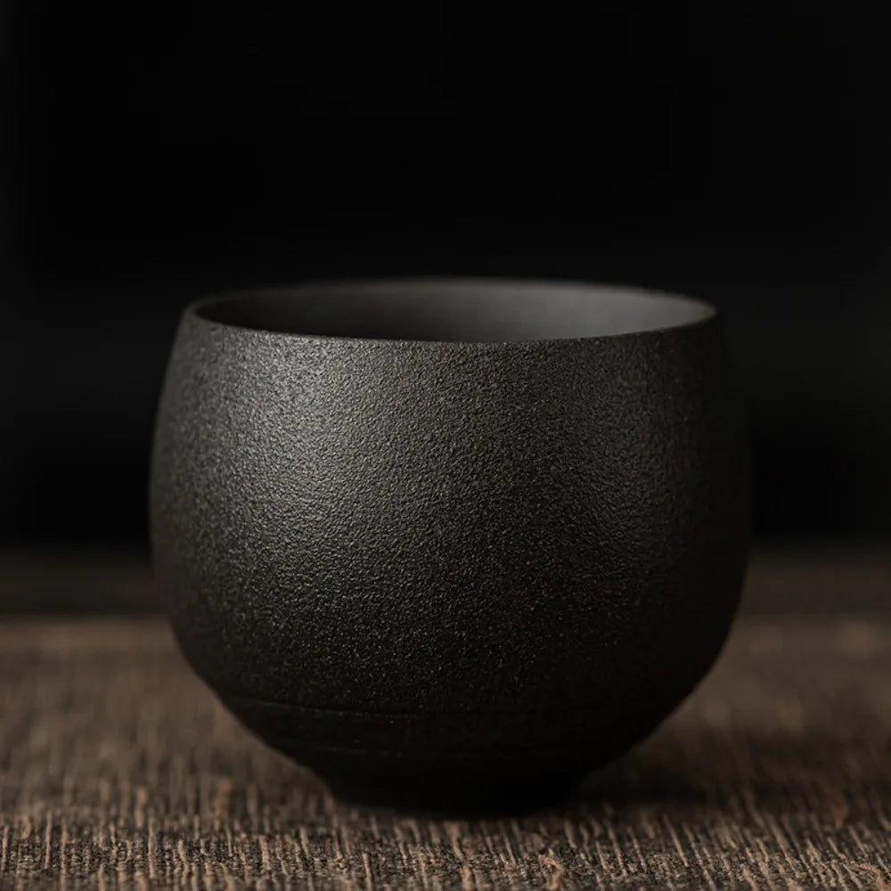 Stoneware Teacup 80ml (2.7 fl oz) Ceramic Tea Cup Small Espresso Cup 6.2 x 5 cm (2.44 x 1.97 in)