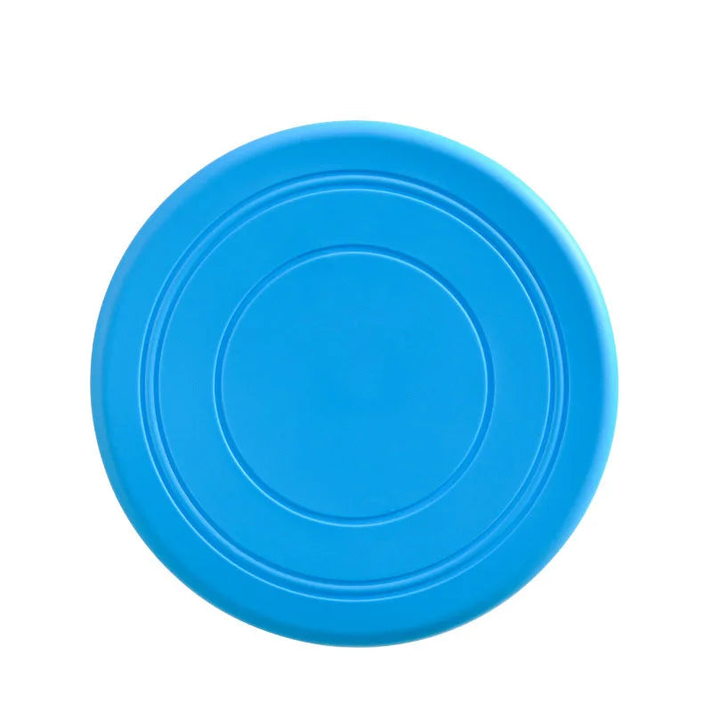7-Color Silicone Flying Disc Dog & Cat Toy – 7" (17.8 cm) Chew-Resistant Interactive Toy for Puppy Training & Fetch