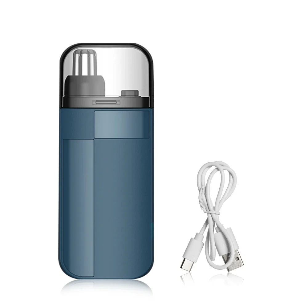 USB Rechargeable Nose & Ear Hair Trimmer - Portable Electric Mini Rotary Dual-Blade Nose Hair Remover