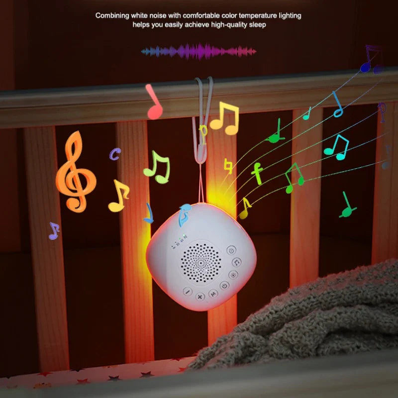 White Noise Sound Machine for Baby 20 Soothing Sounds Portable Rechargeable Sleep Machine with Volume Control and Timer