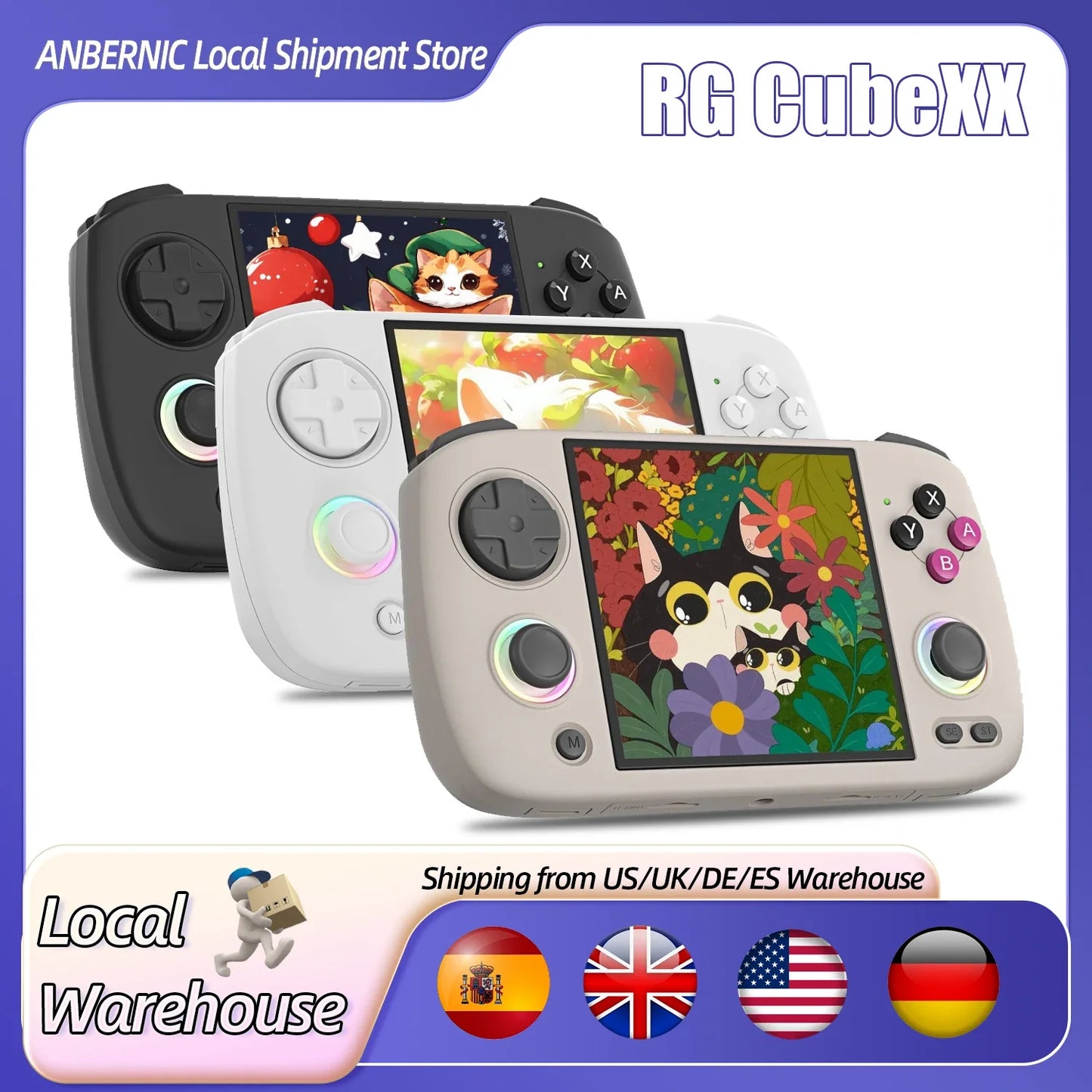 Retro Handheld Game Console 3.95-Inch IPS Screen | Linux OS | 5000+ Built-in Games | HDMI TV Out & Bluetooth | 3800mAh