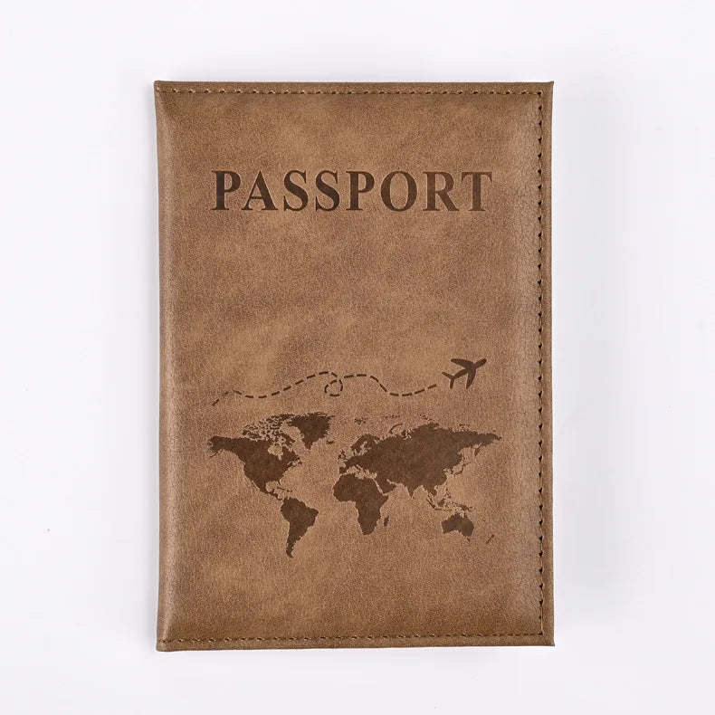 Colorful PU Passport Holder - Travel Passport Cover with ID & Card Slots