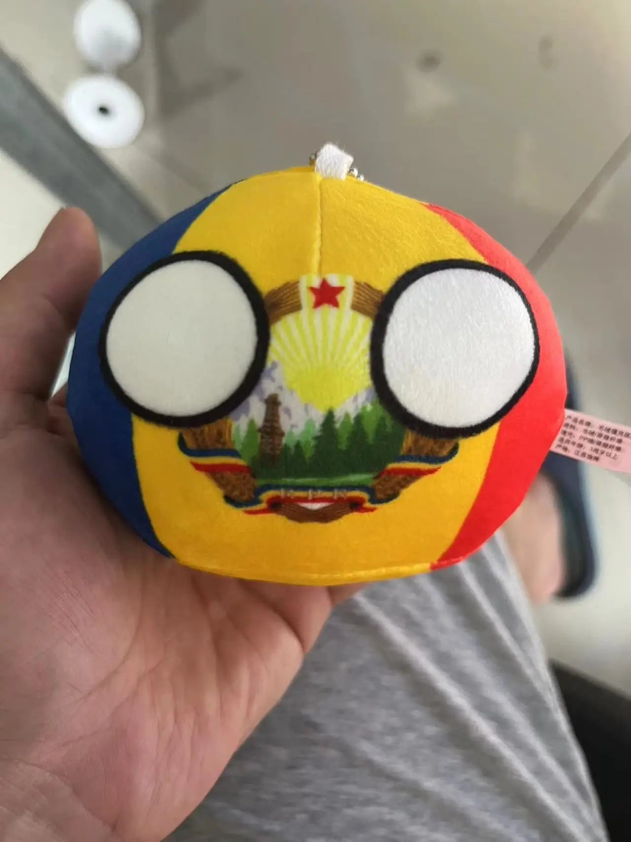 Polandball Countryball Plush Keychain 10 cm (3.9 in) 70 Designs Country Ball Pendant Stuffed Toy for Kids