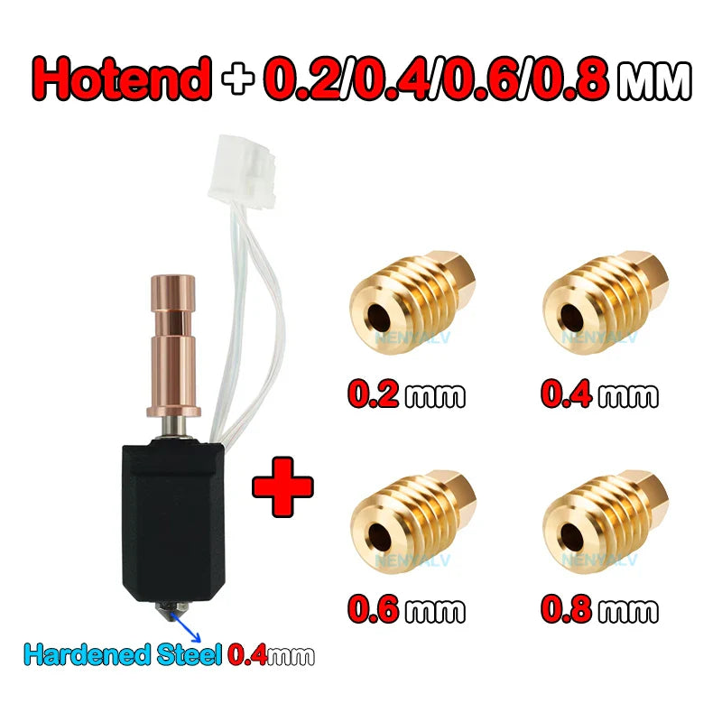 Ceramic Hotend Upgrade Kit for Kobra S1 & S1 Combo — 24V 48W 200K Thermistor Fast-Heating up to 300°C