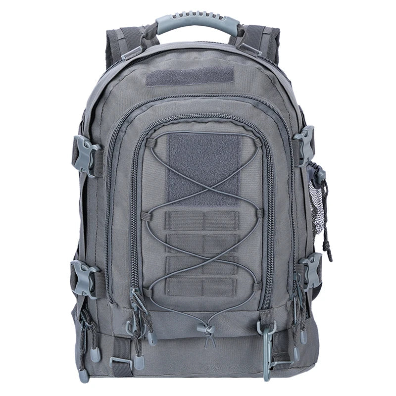 Expandable 40-65L Tactical Backpack – Military Molle Hiking & Camping Rucksack, Water-Resistant Travel Pack