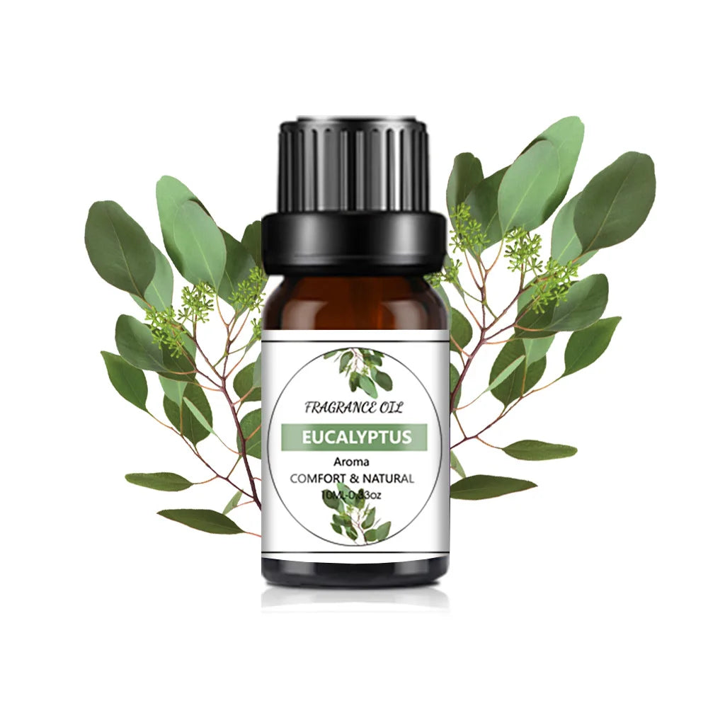 10ml (0.34 fl oz) Organic Essential Oil, 33 Scents Aromatherapy Fragrance Oil for Diffuser, Candle & Soap Making, Sleep