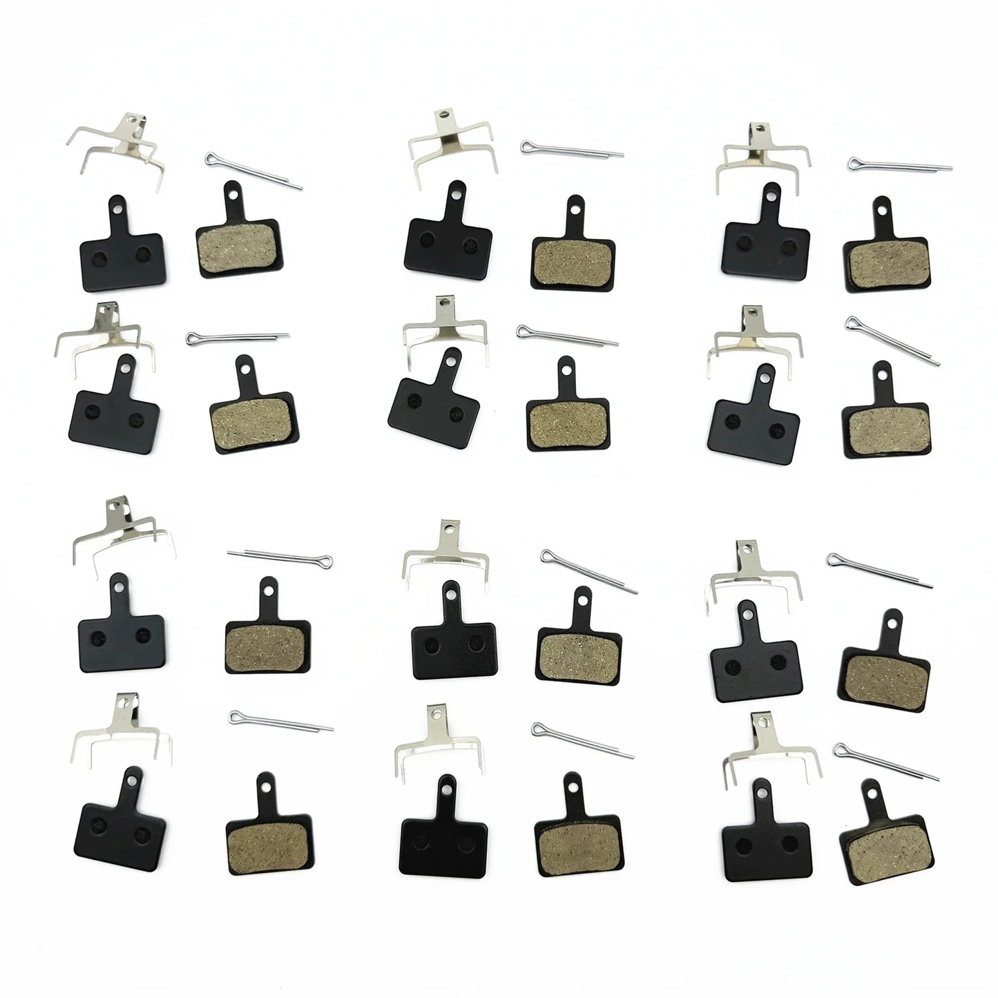 2/4/12-Pair Hydraulic Disc Brake Pads for Mountain Bikes — Resin, Semi-Metal & Ceramic Options