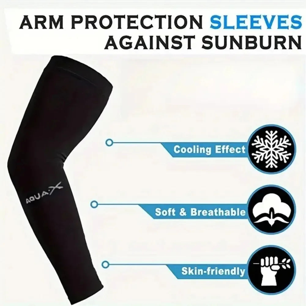 Cooling Arm Sun Sleeves 3 Pairs – Breathable UV Sun Protection for Hiking, Cycling & Fishing