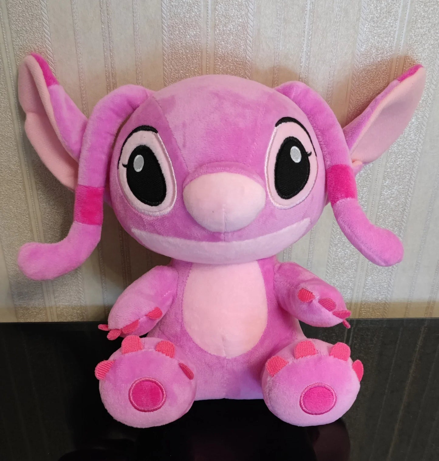 Stitch Plush Toy - Blue & Pink Stuffed Doll, 9.8 in (25 cm) Soft Plushie Gift for Kids