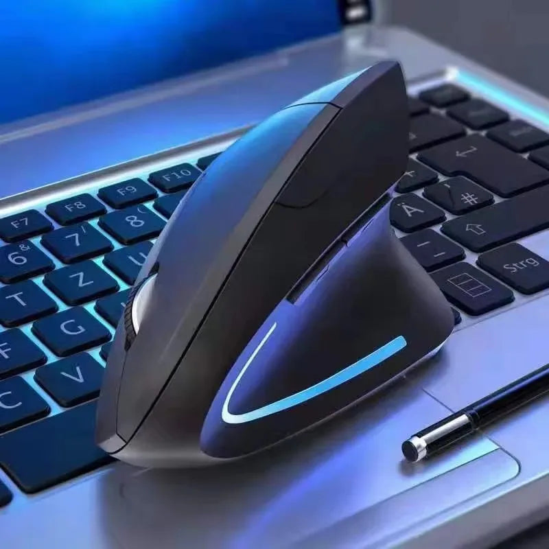 Vertical Ergonomic Wireless Mouse 2.4GHz Optical | 3 DPI 800/1200/1600, 6-Button USB Nano Receiver for Laptop & PC