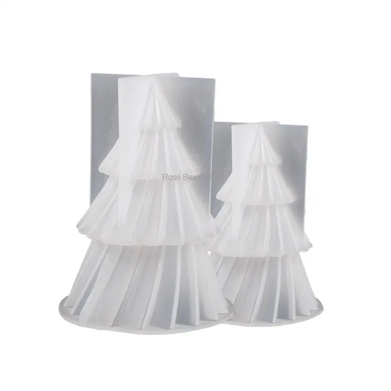 3D Christmas Tree Silicone Mold for Candle Making, Soap, Resin & Baking DIY Holiday Craft Kit