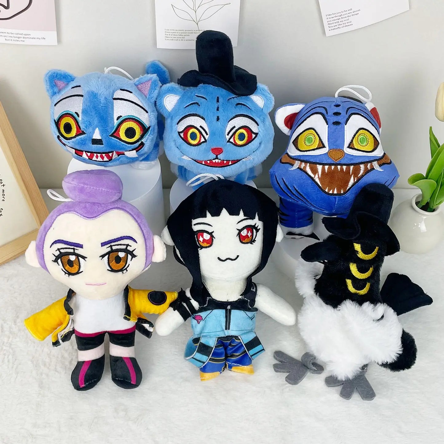 Anime K-Pop Demon Hunter Plush Doll Rumi Mira Zoey - Character Plush Toy for Fans, Party Favors & Desk Decoration