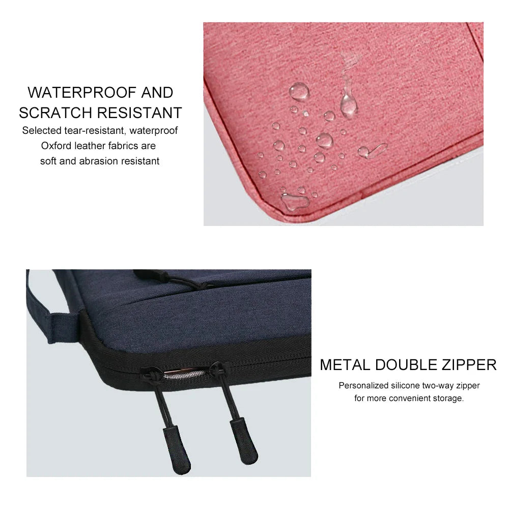 Canvas Laptop Sleeve 11–16 Inch (28–41 cm) Zippered Notebook Case — Slim Protective Sleeve for Laptops & Tablets