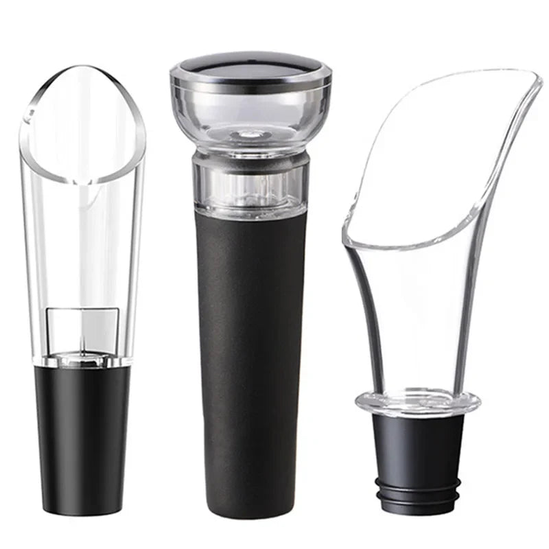 Wine Aerator Pourer Spout with Stopper – Portable Wine Decanter Pouring Tool