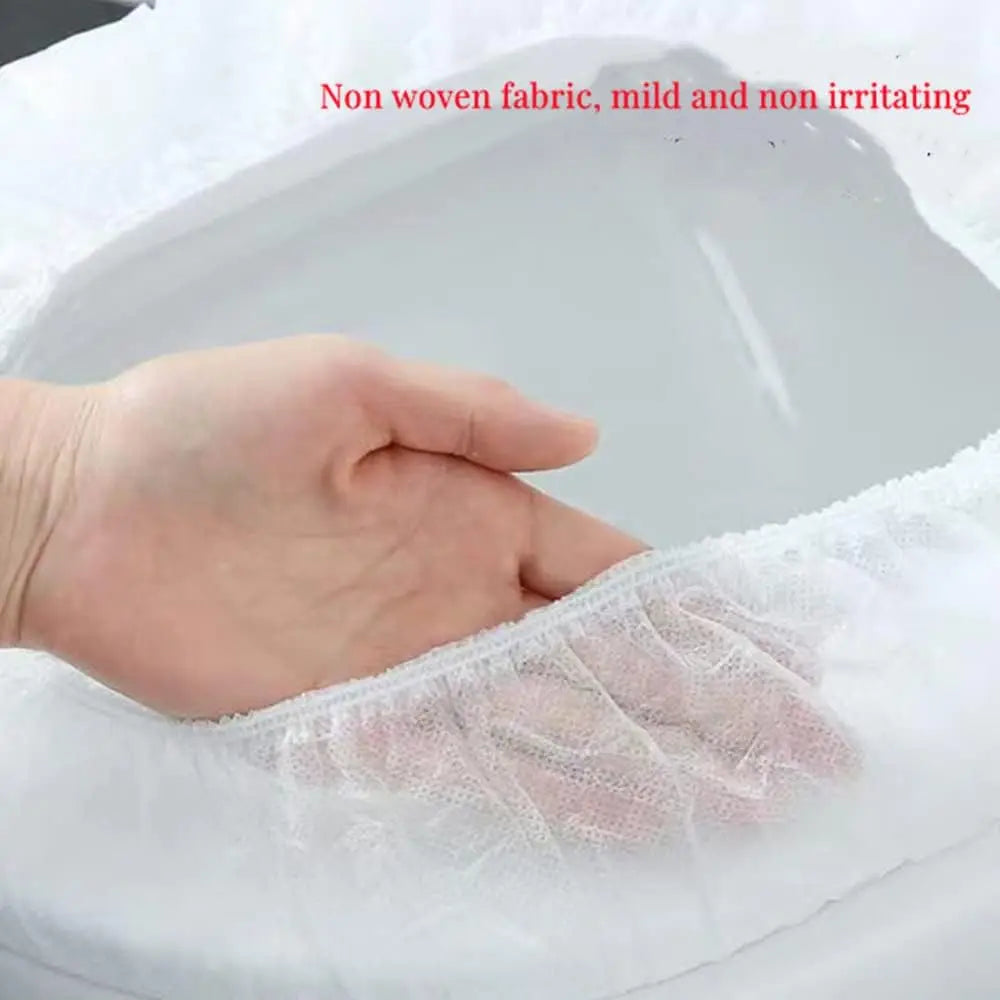 Disposable Waterproof Non-Woven Toilet Seat Covers - Single-Use Travel & Hotel Sanitary Seat Protectors