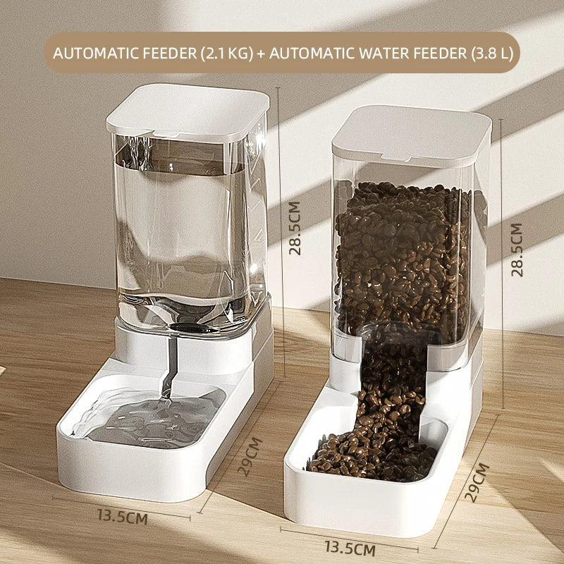 Pet Feeder & Drinker for Dogs - 200g Plastic Food Dispenser (PP+PE)