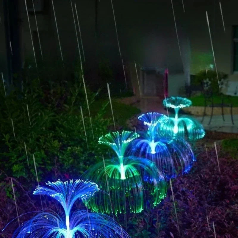 7-Color Changing Solar Jellyfish Garden Light – Waterproof LED Outdoor Pathway & Lawn Lamp