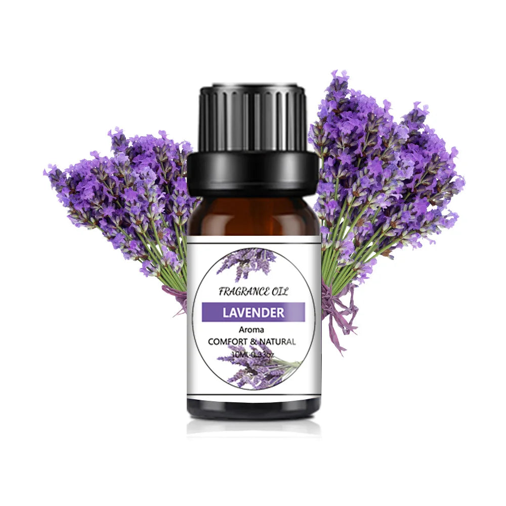 10ml (0.34 fl oz) Organic Essential Oil, 33 Scents Aromatherapy Fragrance Oil for Diffuser, Candle & Soap Making, Sleep