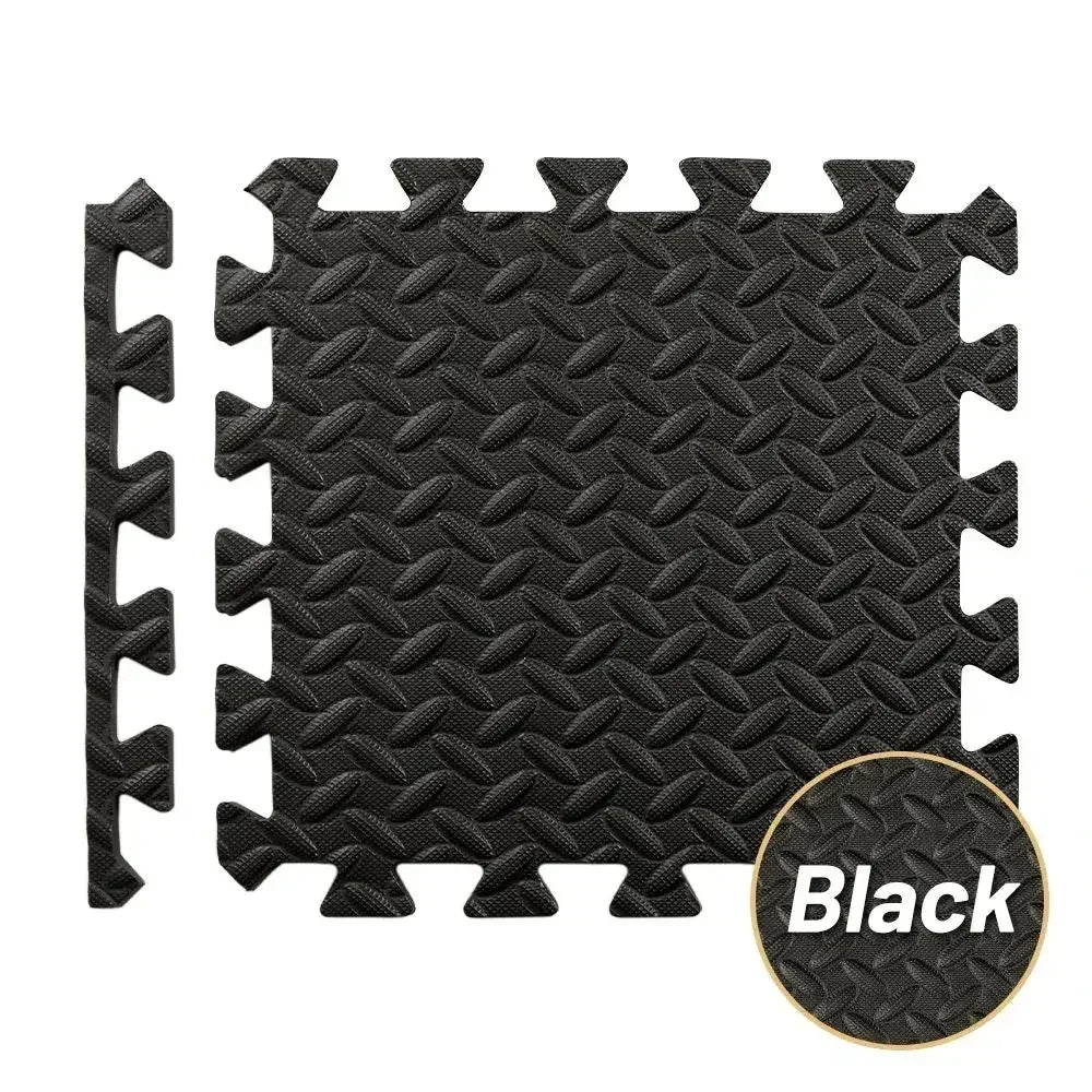 EVA Foam Interlocking Puzzle Exercise Mat Non-Slip Acupressure Massage Floor Tiles for Home Gym Playroom Garage