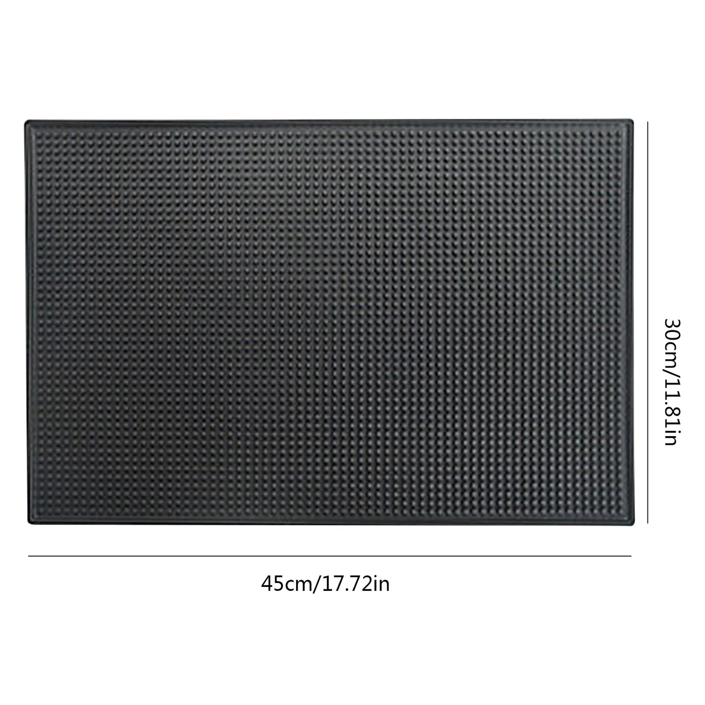 PVC Bar Mat Non-Slip Heat-Resistant Countertop Pad for Bar, Cafe & Home — 30×15 cm (11.8×5.9 in) & 30×45 cm (11.8×17.7 in)