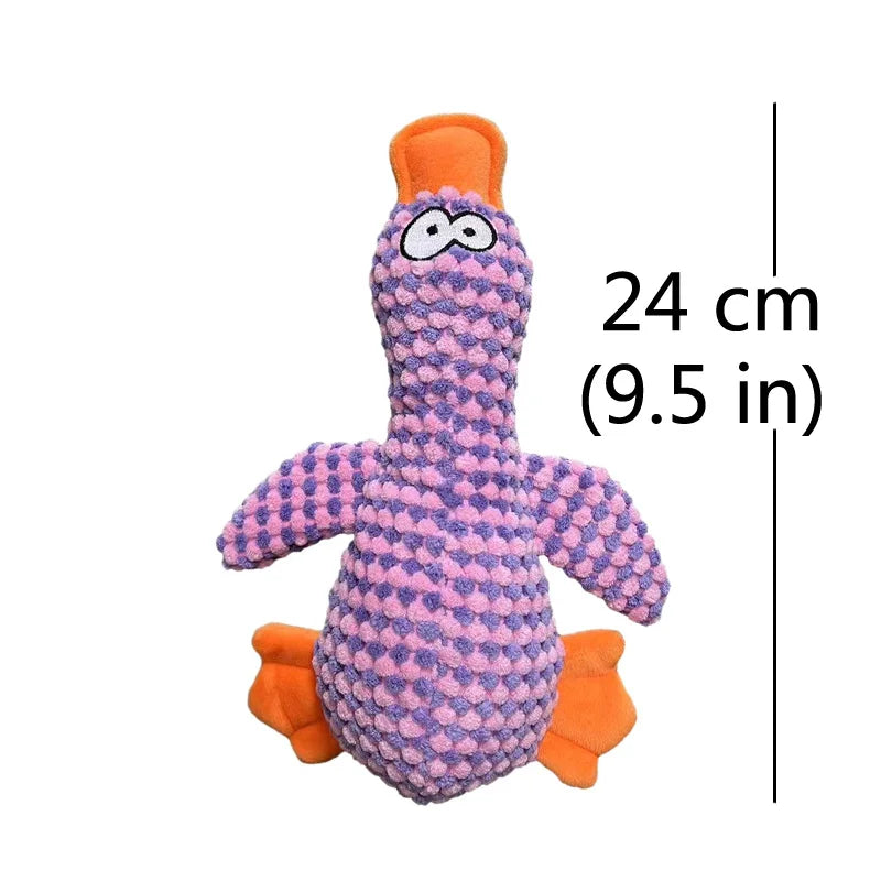 Plush Duck Squeak Dog Toy – Dental Chew for Puppies & Dogs (Small, Medium, Large)
