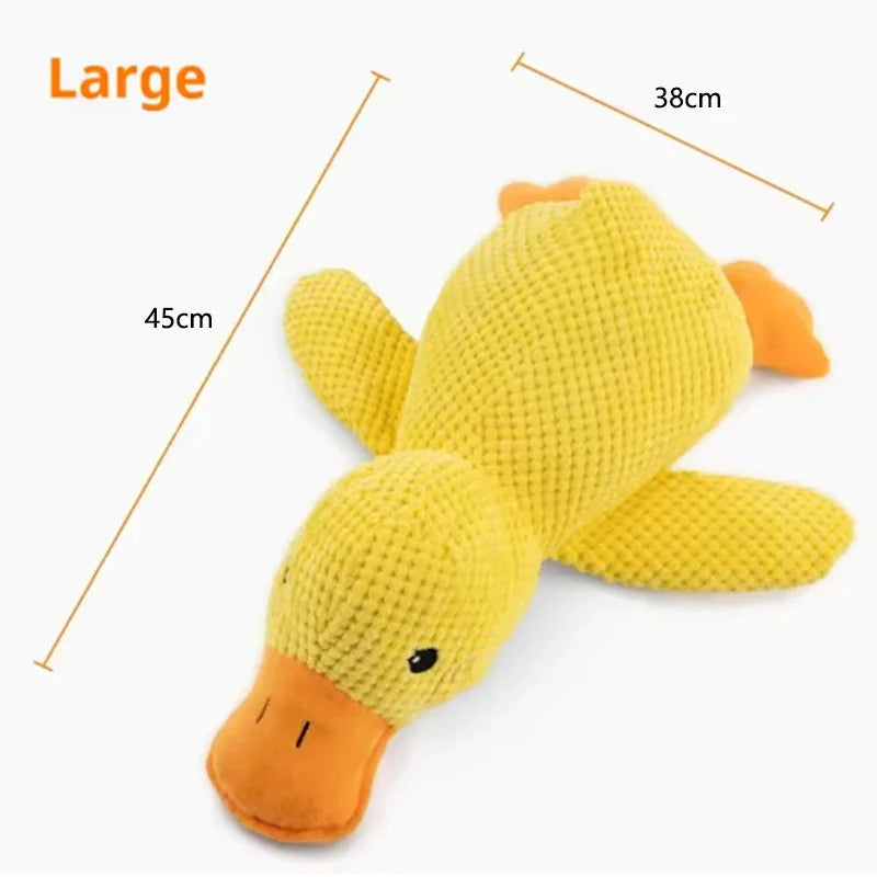Plush Duck Dog Toy – Interactive Squeaky Cuddle Toy for Dogs, Boredom Relief & Comfort