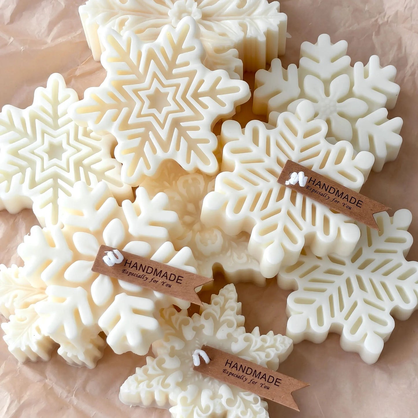 3D Snowflake Silicone Mold - DIY Candle, Soap & Wax Melt Mold for Christmas Crafts, Aroma Stones & Holiday Home Decor