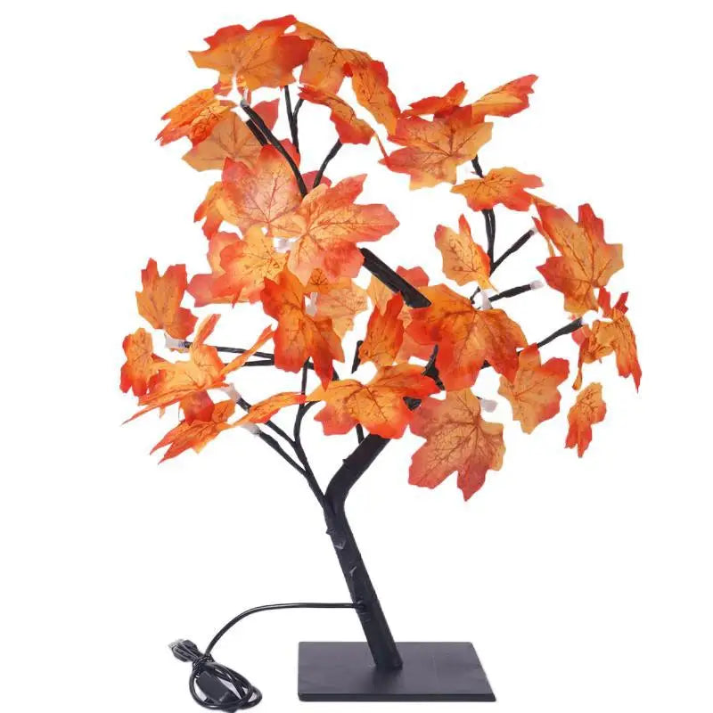 Cherry Blossom Bonsai LED Table Lamp – USB or Battery Powered Touch Night Light, 50 cm (19.7 in) Desktop Decor