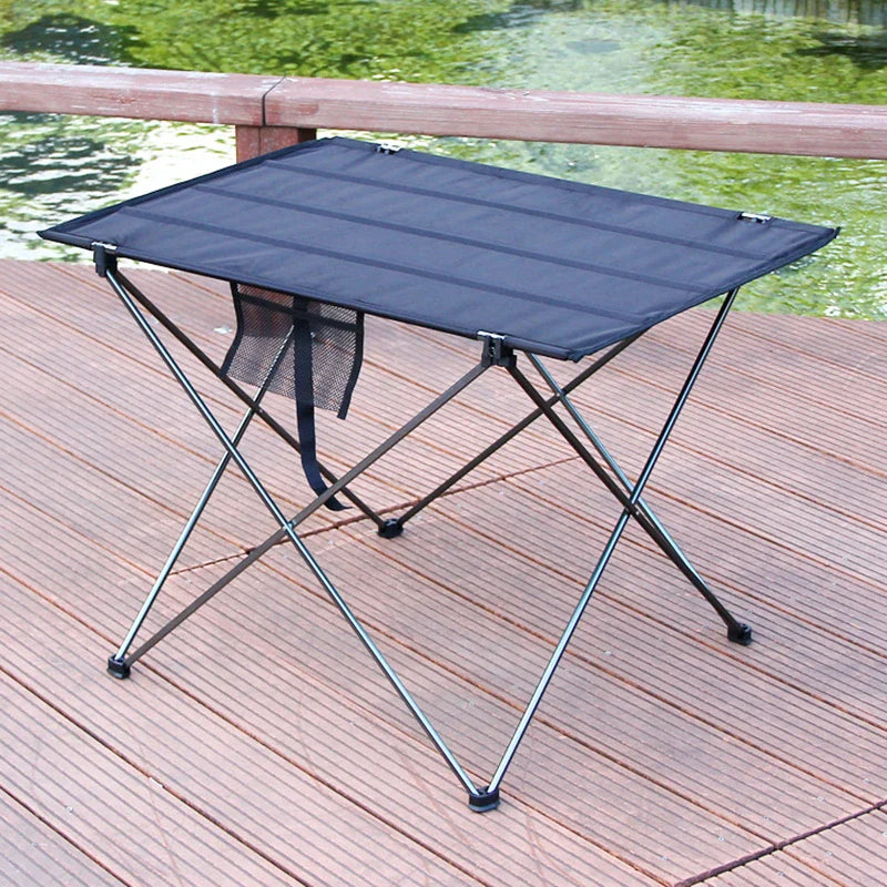 Ultralight Aluminum Folding Camping Table – Portable Roll-Up Picnic & Hiking Table with Carry Bag, Two Sizes (30×22×20.5 in / 76×56×52 cm; 22×17×15.4 in / 56×43×39 cm)