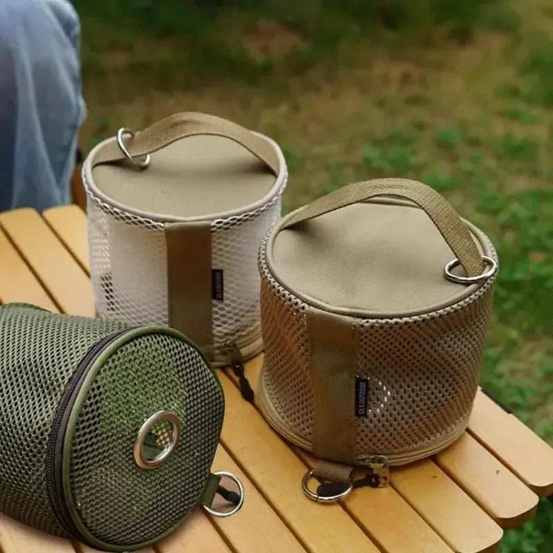 Portable Camping Toilet Paper Holder with Hook - Hanging Tissue Roll Case for Tent, Car & Outdoor