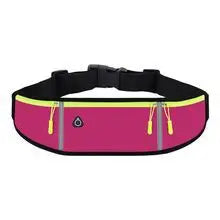 Lightweight Running Waist Bag with 3 Waterproof Pockets – Phone & 350ml Water Bottle Holder, Reflective, 41×11 cm (16.1×4.3 in)
