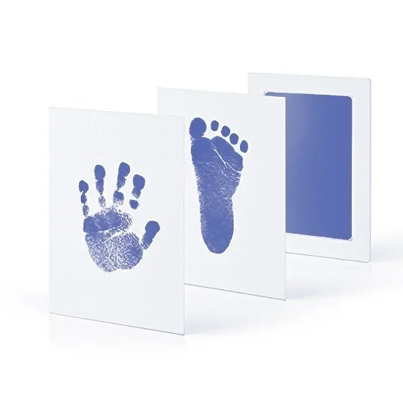 Baby Handprint & Footprint Ink Pad Kit — No-Touch Non-Toxic Inkless Stamp for Newborns, Pets & Keepsakes