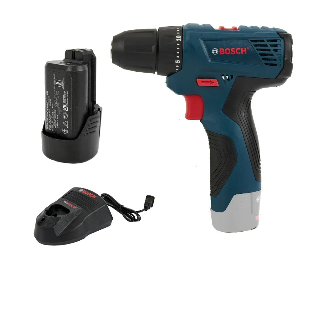 12V Cordless Electric Drill Driver Compact Rechargeable Hand Drill & Screwdriver for Home DIY