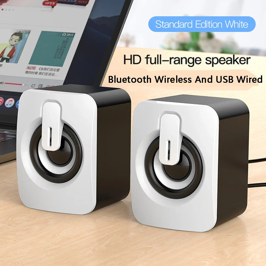 Mini USB Computer Speakers 2.0 Stereo - Portable PC Laptop Desktop Sound System, 3W x2